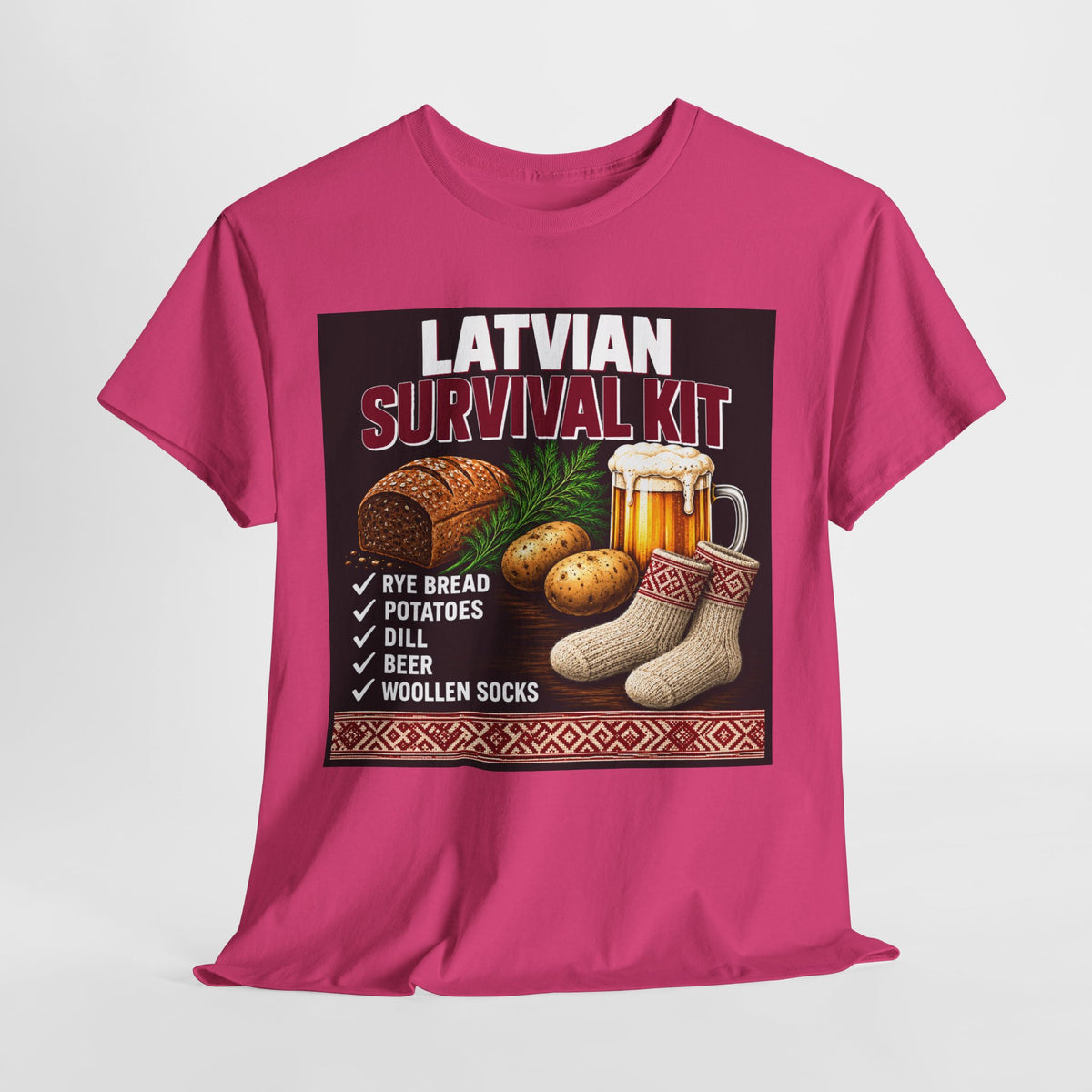 Latvian Survival Kit T-Shirt | Funny Latvian Gift | BalticAF