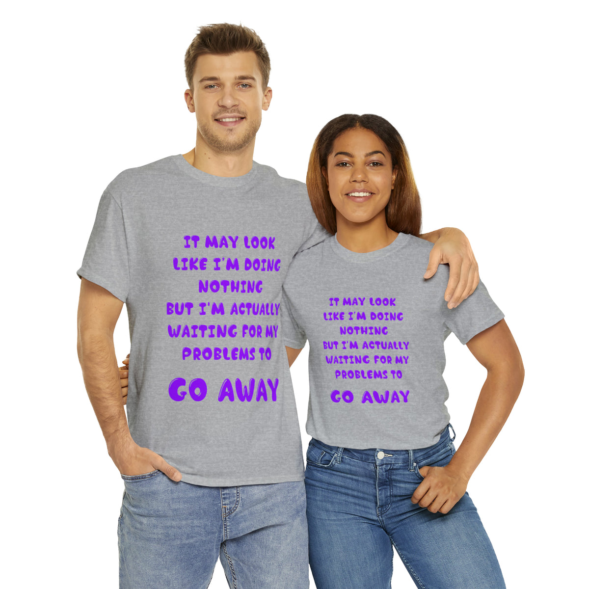 It May Look Like I'm Doing Nothing... - Unisex Heavy Cotton Tee - AUS