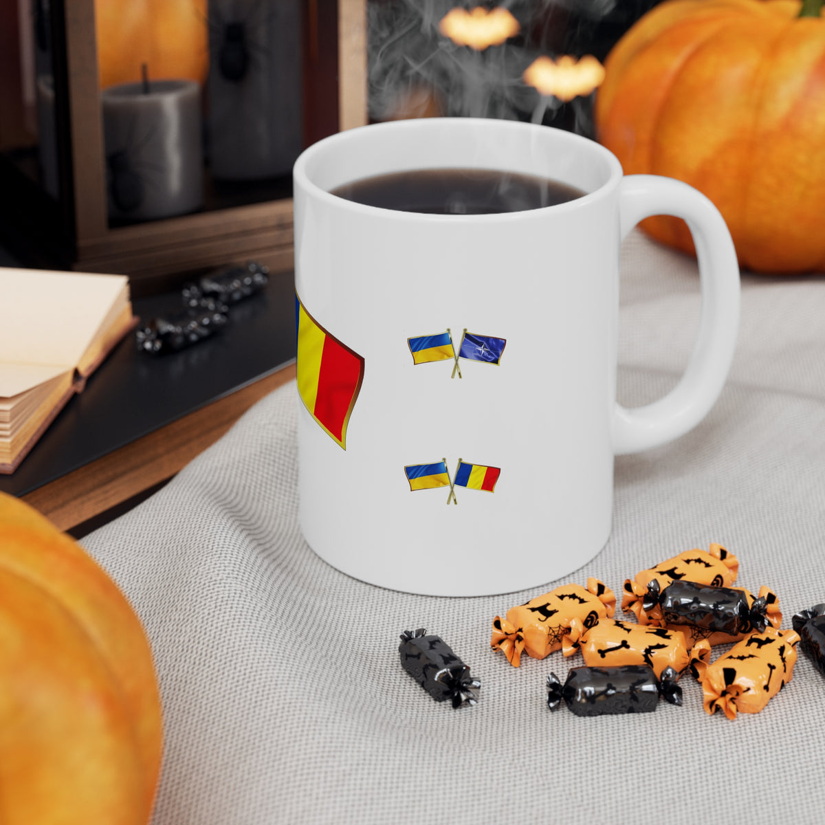 Ukrainian-Romanian NATO Supporter Mug