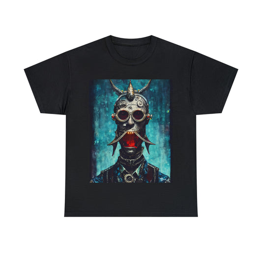 CYBER-STEAMPUNK BOUNTY-HUNTER - Airt on a Shirt - Unisex Heavy Cotton Tee - AUS