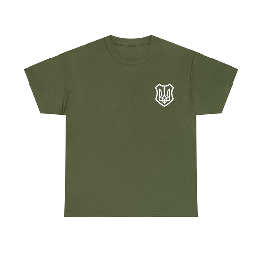 ICONIC UKRAINIAN TRIDENT T-SHIRT version 2 - Unisex Heavy Cotton Tee - AUS