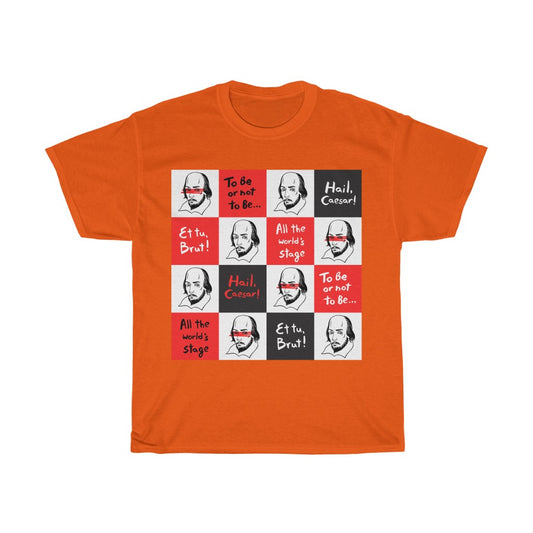 SHAKESPEARE Squares (light) - Unisex Heavy Cotton Tee