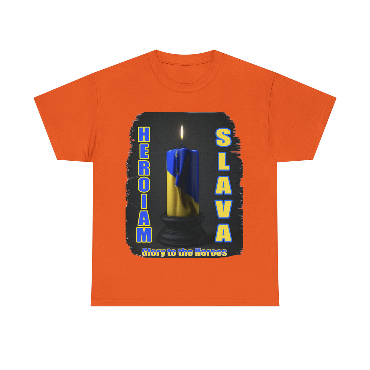 Remembrance Candle - "Heroiam Slava! - Glory to the Heroes" unisex T-shirt