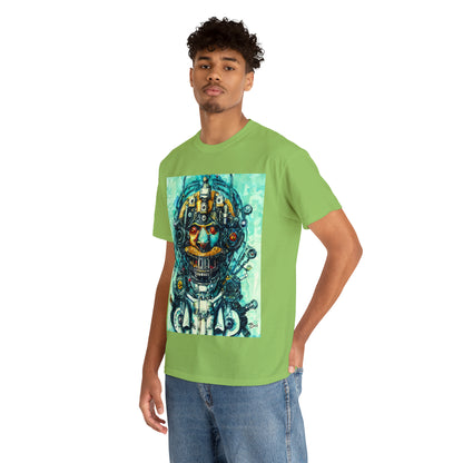 CYBERPUNK STEAMPUNK AUTON - Airt on a Shirt  - Unisex Heavy Cotton Tee - AUS