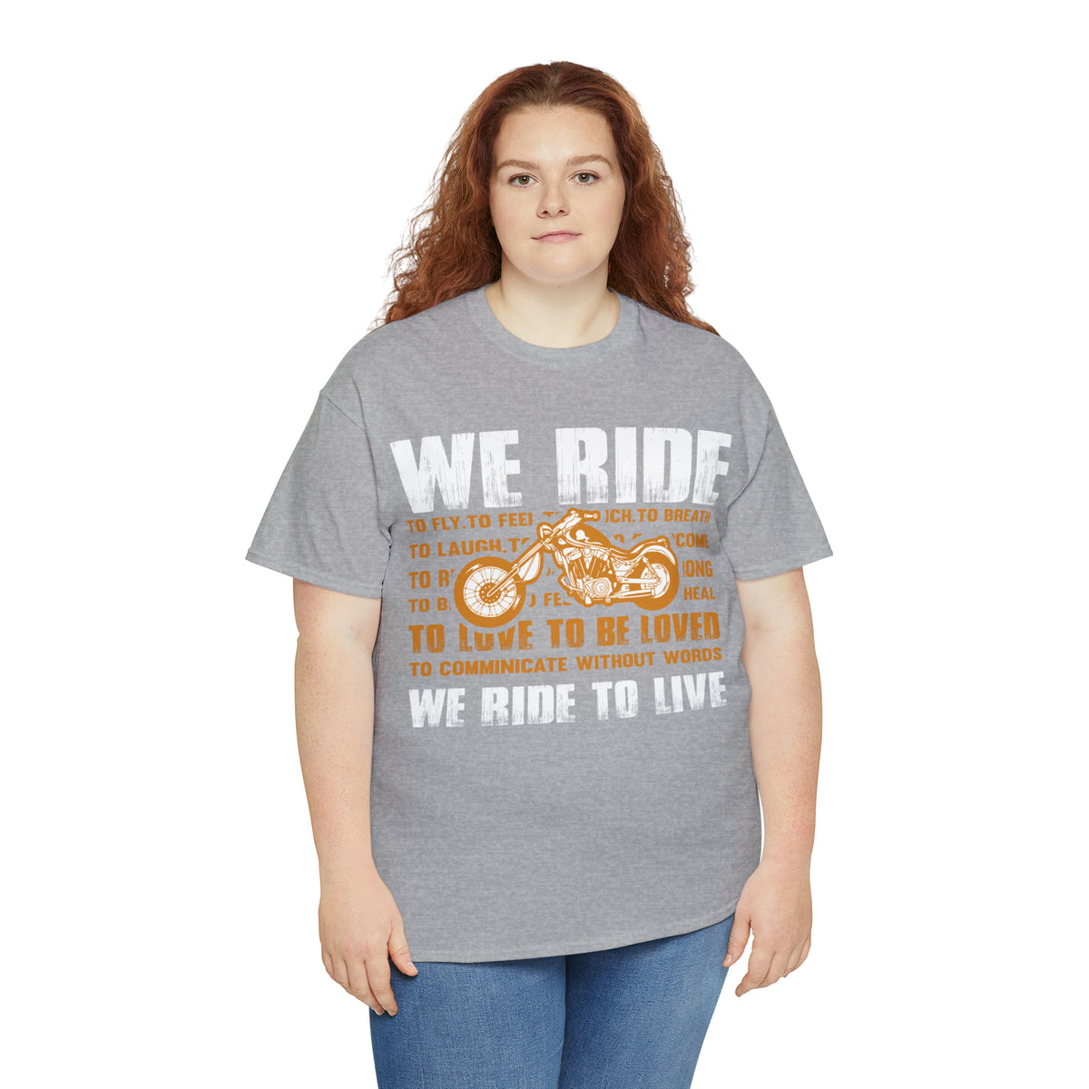 WE RIDE TO LIVE - Unisex Heavy Cotton Tee - USA