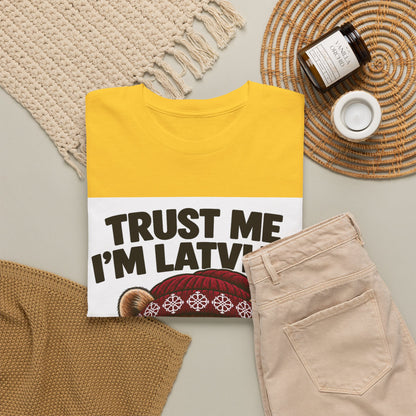 Trust Me I'm Latvian T-Shirt | Funny Pine Marten Gift | BalticAF