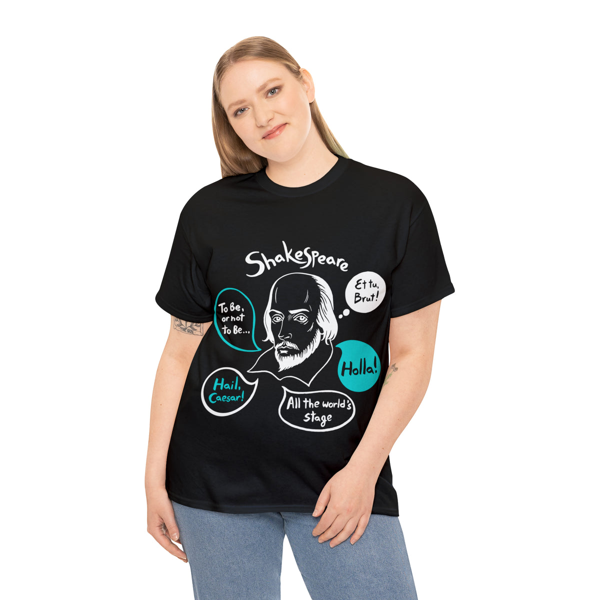 SHAKESPEARE (dark) - Unisex Heavy Cotton Tee