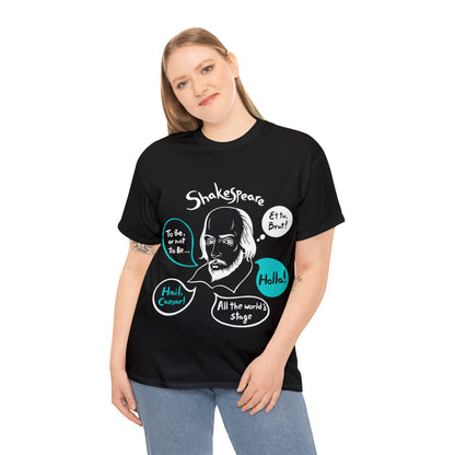 SHAKESPEARE (dark) - Unisex Heavy Cotton Tee