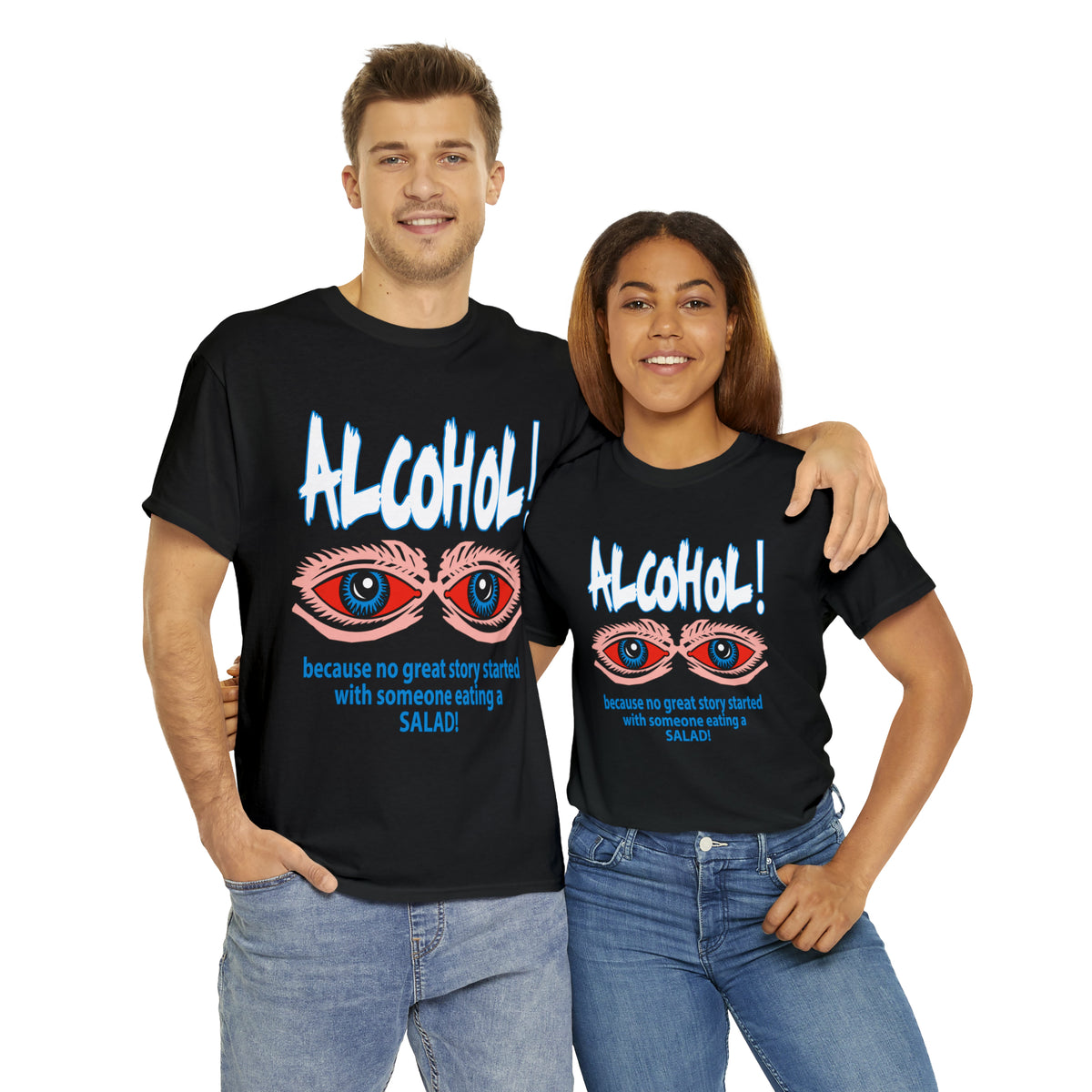 "ALC****" vs Salad  - Funny Shirt - Unisex Heavy Cotton Tee - USA