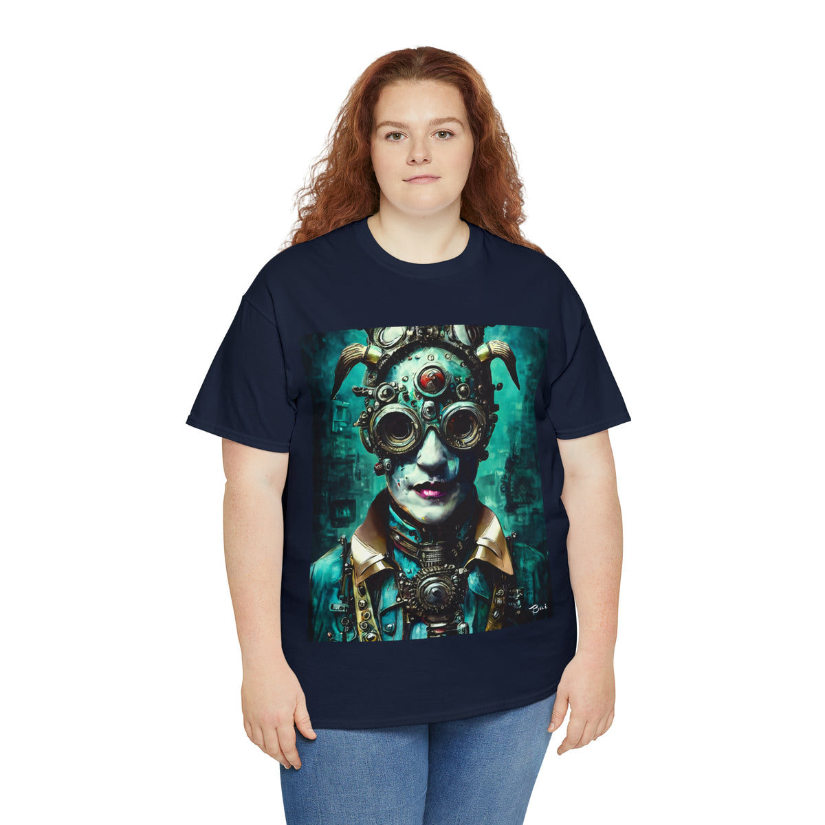 CYBER-STEAMPUNK LORD - Airt on a Shirt  - Unisex Heavy Cotton Tee - AUS
