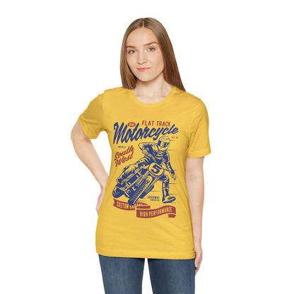 FLAT TRACK MOTORCYCLE - Unisex Jersey Short Sleeve Tee