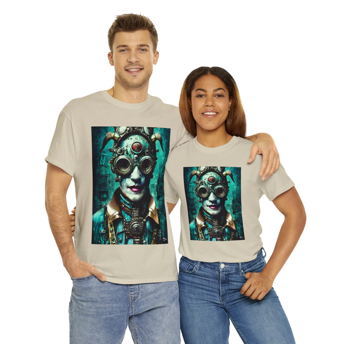 CYBER-STEAMPUNK LORD - Airt on a Shirt  - Unisex Heavy Cotton Tee - AUS