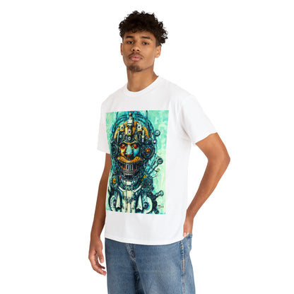 CYBERPUNK STEAMPUNK AUTON - Airt on a Shirt  - Unisex Heavy Cotton Tee - AUS