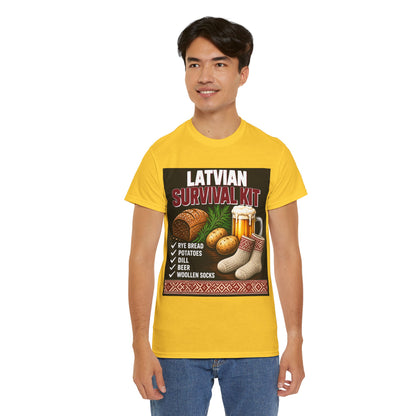 Latvian Survival Kit T-Shirt | Funny Latvian Gift | BalticAF