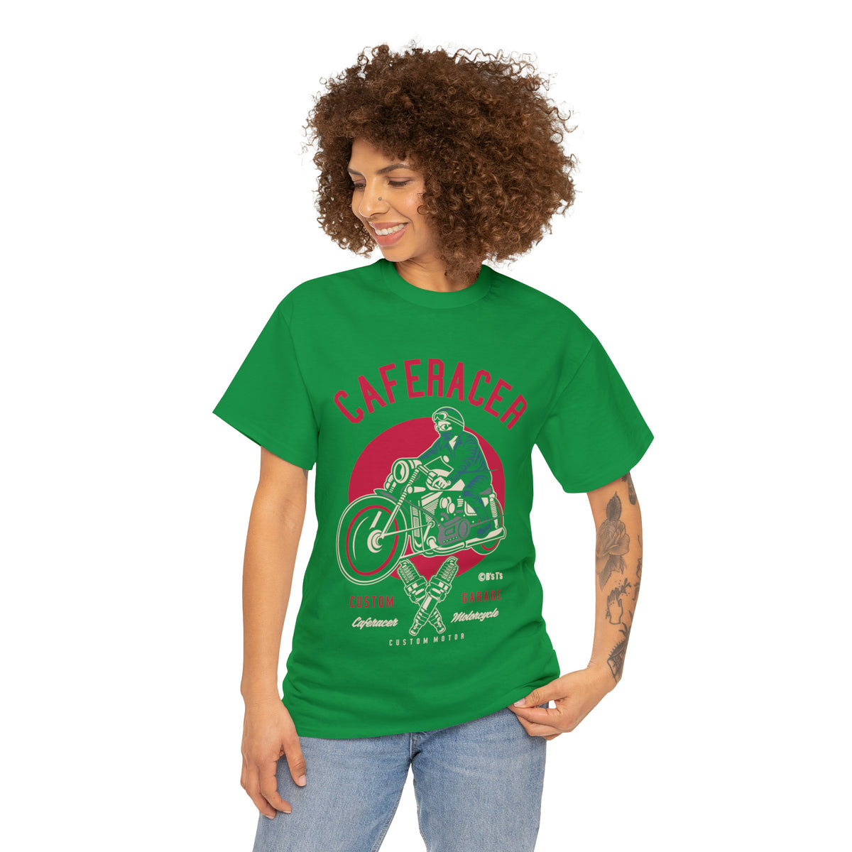 CAFE RACER Custom Garage - Unisex Heavy Cotton Tee