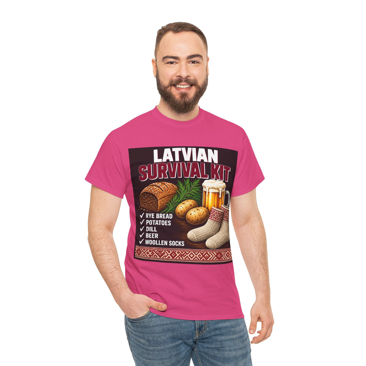 Latvian Survival Kit T-Shirt | Funny Latvian Gift | BalticAF