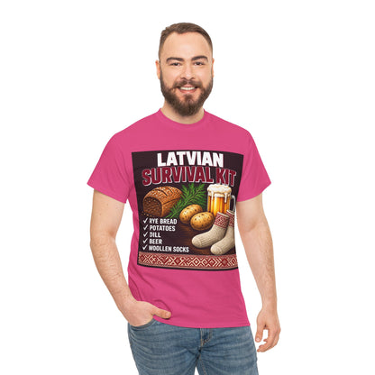 Latvian Survival Kit T-Shirt | Funny Latvian Gift | BalticAF