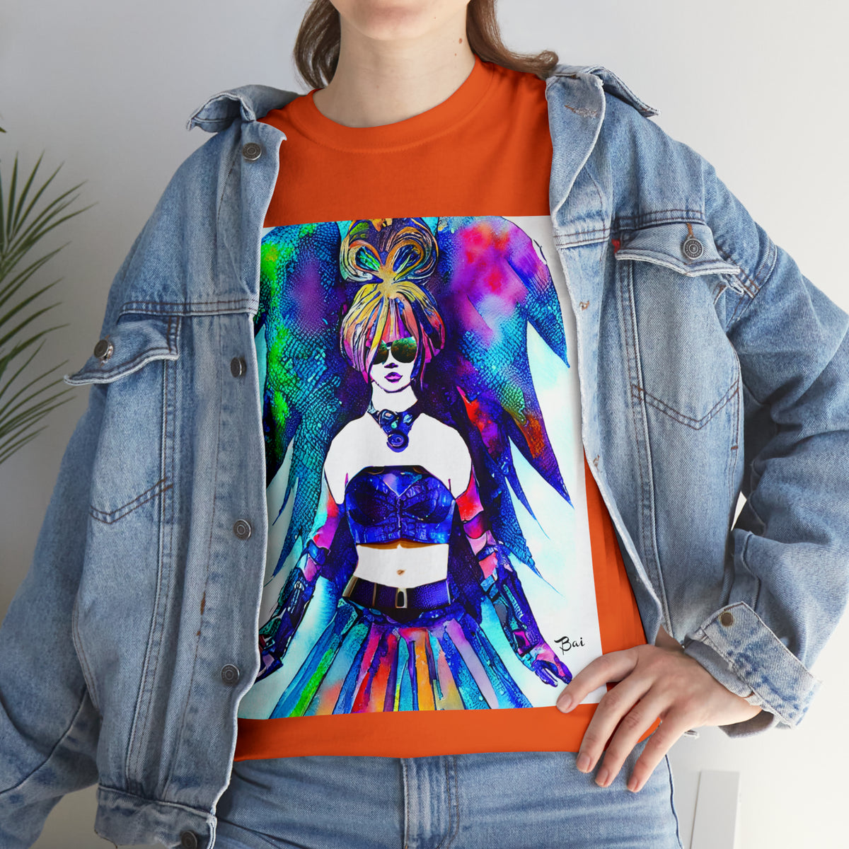 CYBER GIRL - Airt on a Shirt  - Unisex Heavy Cotton Tee - AUS