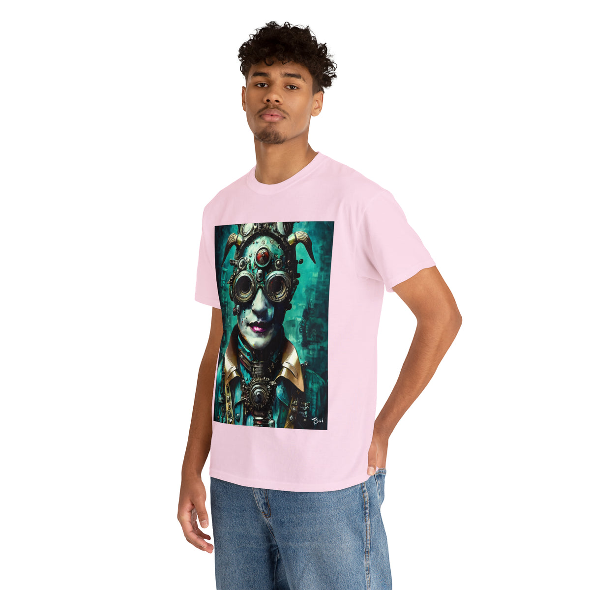CYBER-STEAMPUNK LORD - Airt on a Shirt  - Unisex Heavy Cotton Tee - AUS