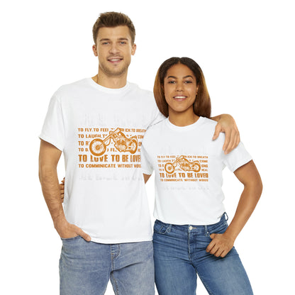 WE RIDE TO LIVE - Unisex Heavy Cotton Tee - USA