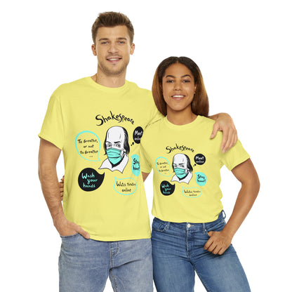 COVID-19 SHAKESPEARE (light) - Unisex Heavy Cotton Tee