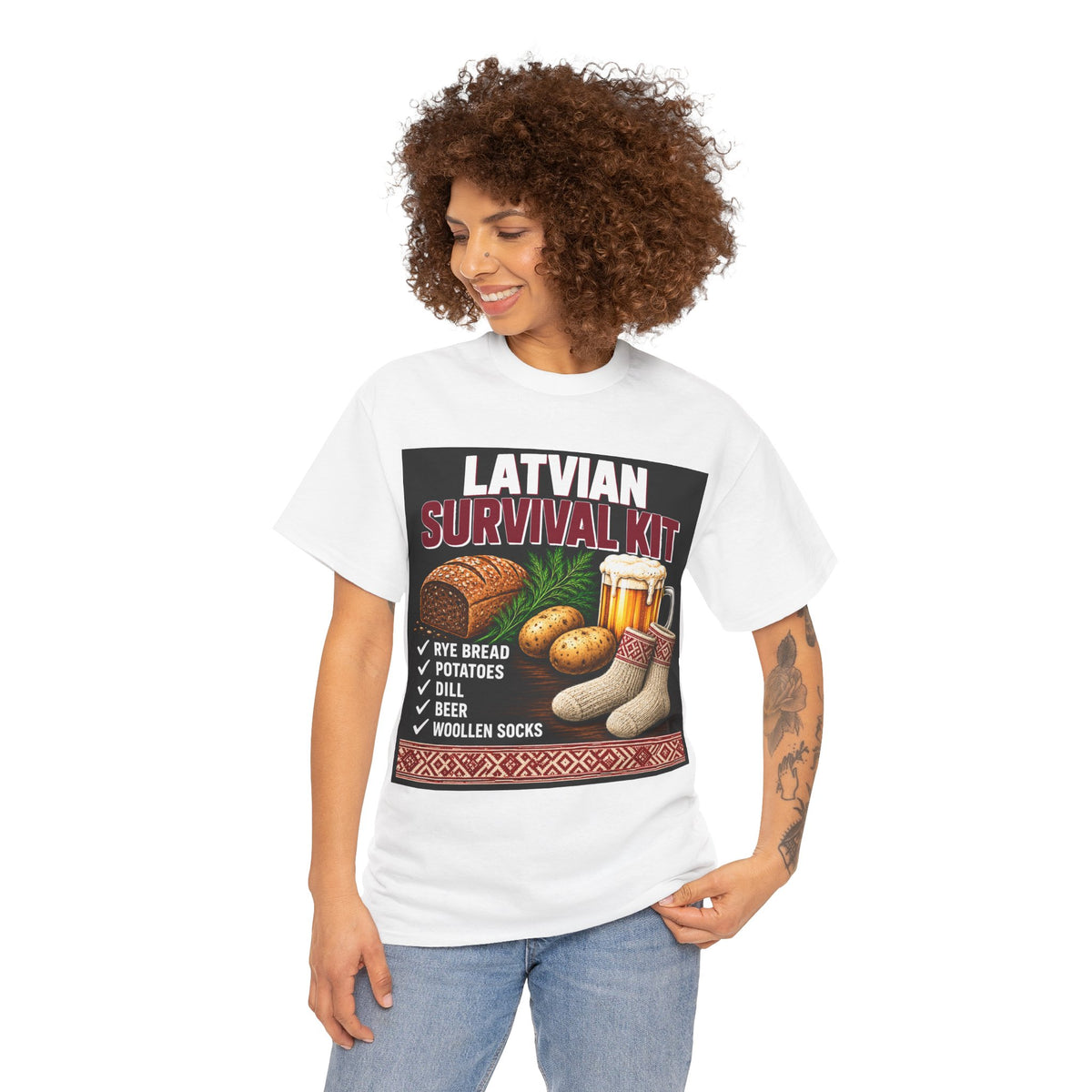 Latvian Survival Kit T-Shirt | Funny Latvian Gift | BalticAF