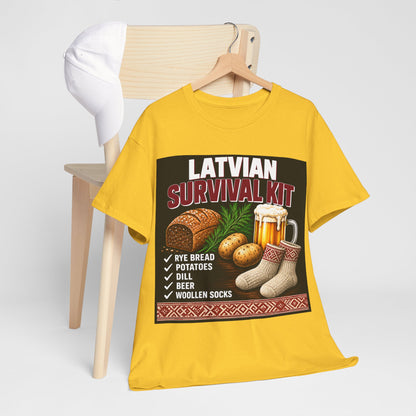 Latvian Survival Kit T-Shirt | Funny Latvian Gift | BalticAF