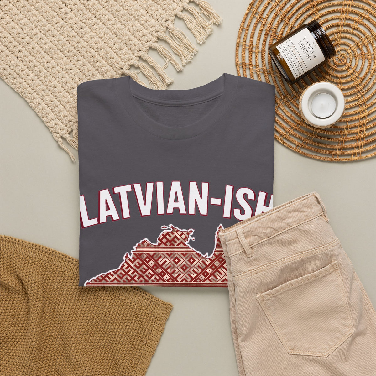 Latvian-ISH Australian T-Shirt | Funny Latvian Heritage Gift | BalticAF