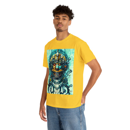 CYBERPUNK STEAMPUNK AUTON - Airt on a Shirt  - Unisex Heavy Cotton Tee - AUS