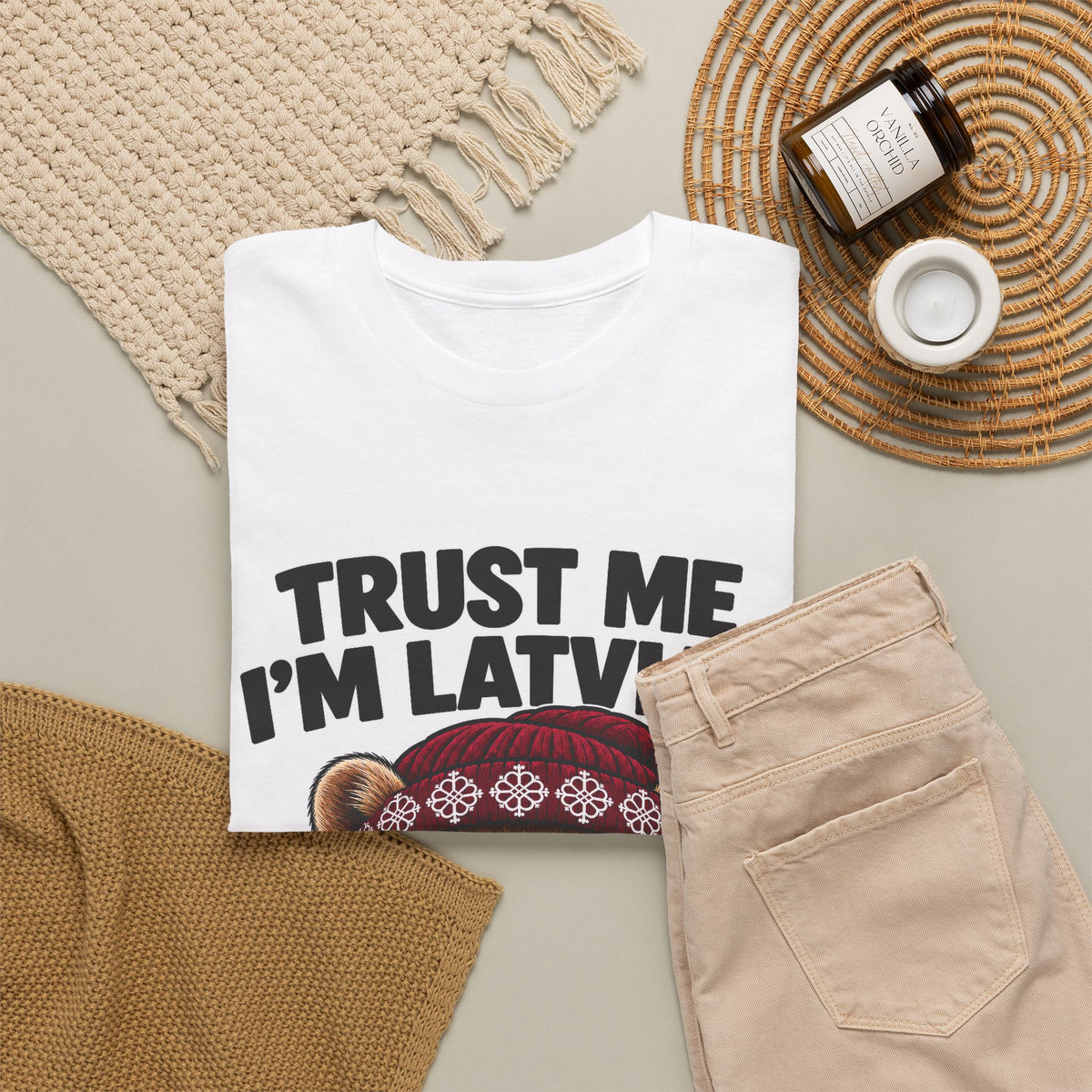 Trust Me I'm Latvian T-Shirt | Funny Pine Marten Gift | BalticAF