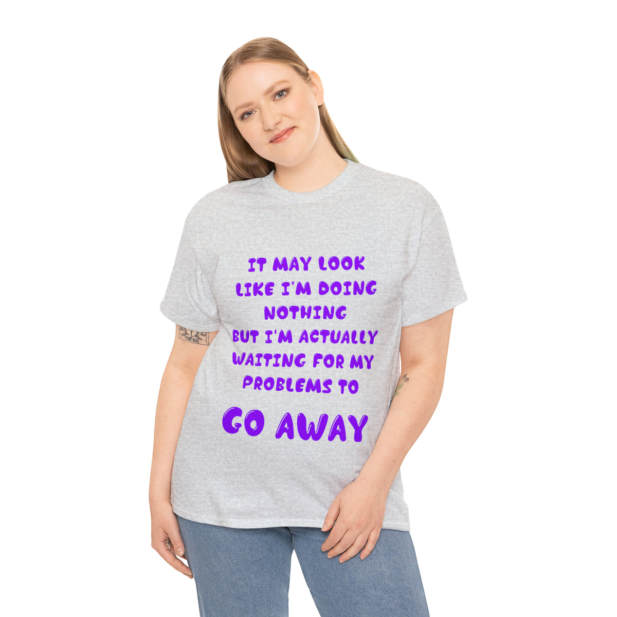 It May Look Like I'm Doing Nothing...  - Unisex Heavy Cotton Tee - AUS