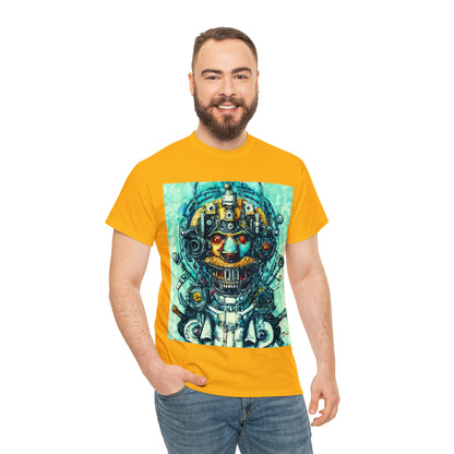 CYBERPUNK STEAMPUNK AUTON - Airt on a Shirt  - Unisex Heavy Cotton Tee - AUS