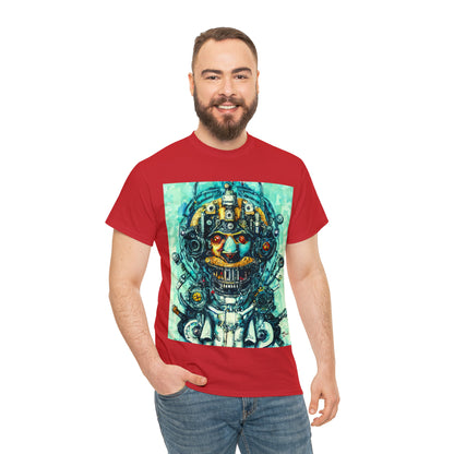 CYBERPUNK STEAMPUNK AUTON - Airt on a Shirt  - Unisex Heavy Cotton Tee - AUS