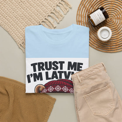 Trust Me I'm Latvian T-Shirt | Funny Pine Marten Gift | BalticAF