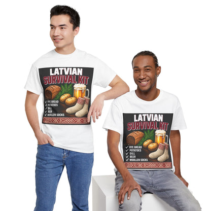 Latvian Survival Kit T-Shirt | Funny Latvian Gift | BalticAF