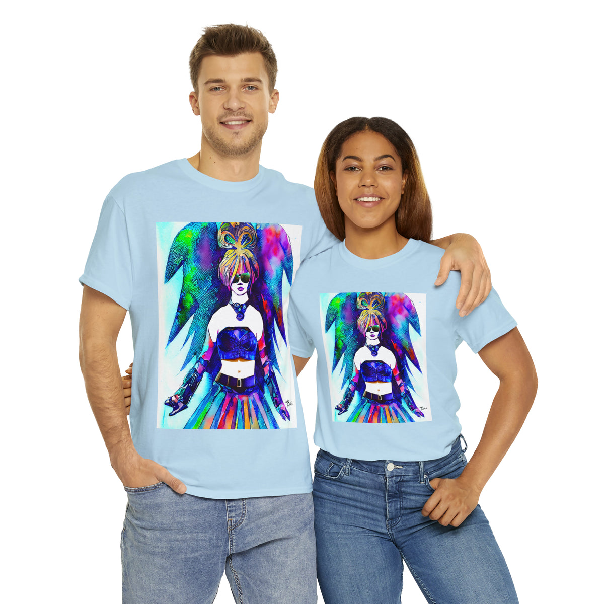 CYBER GIRL - Airt on a Shirt  - Unisex Heavy Cotton Tee - AUS