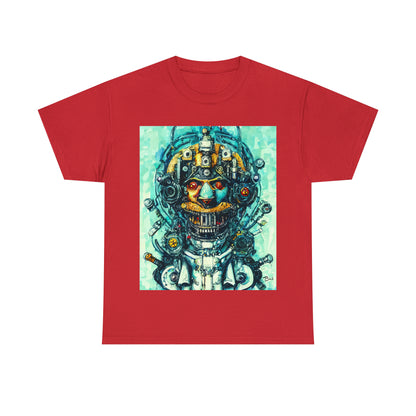 CYBERPUNK STEAMPUNK AUTON - Airt on a Shirt  - Unisex Heavy Cotton Tee - AUS