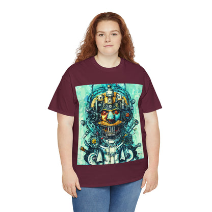 CYBERPUNK STEAMPUNK AUTON - Airt on a Shirt  - Unisex Heavy Cotton Tee - AUS