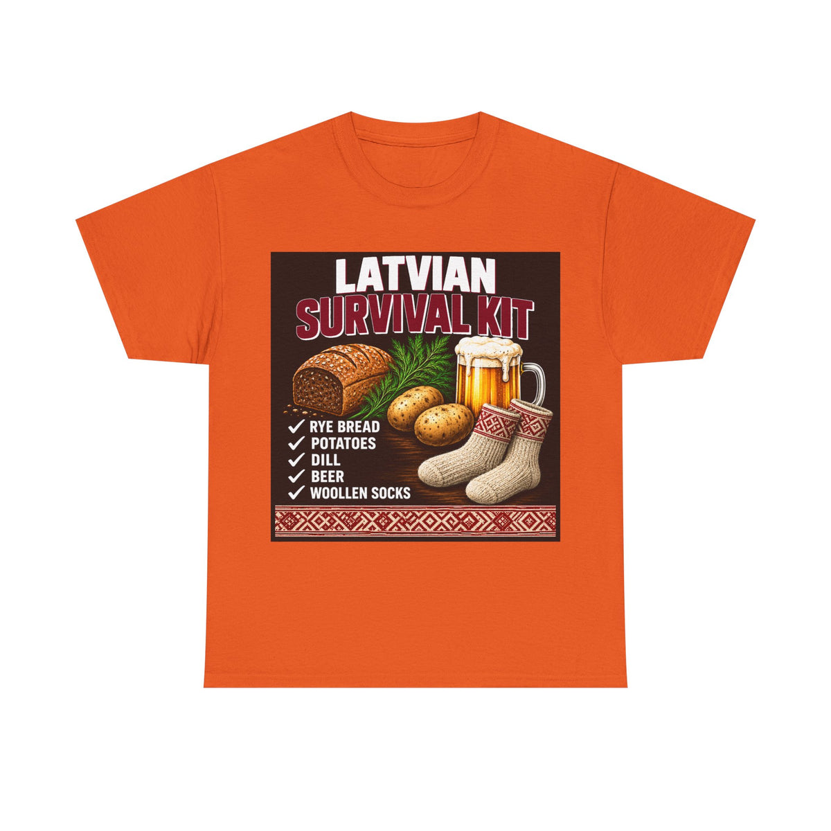 Latvian Survival Kit T-Shirt | Funny Latvian Gift | BalticAF