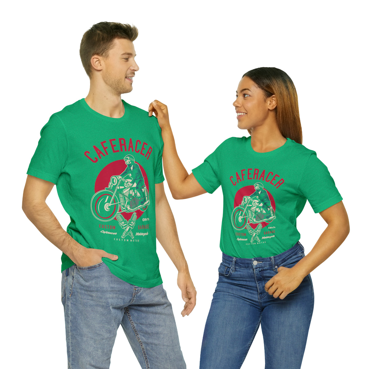 CAFE RACER Custom Garage - Unisex Jersey Short Sleeve Tee
