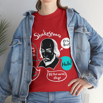 SHAKESPEARE (dark) - Unisex Heavy Cotton Tee