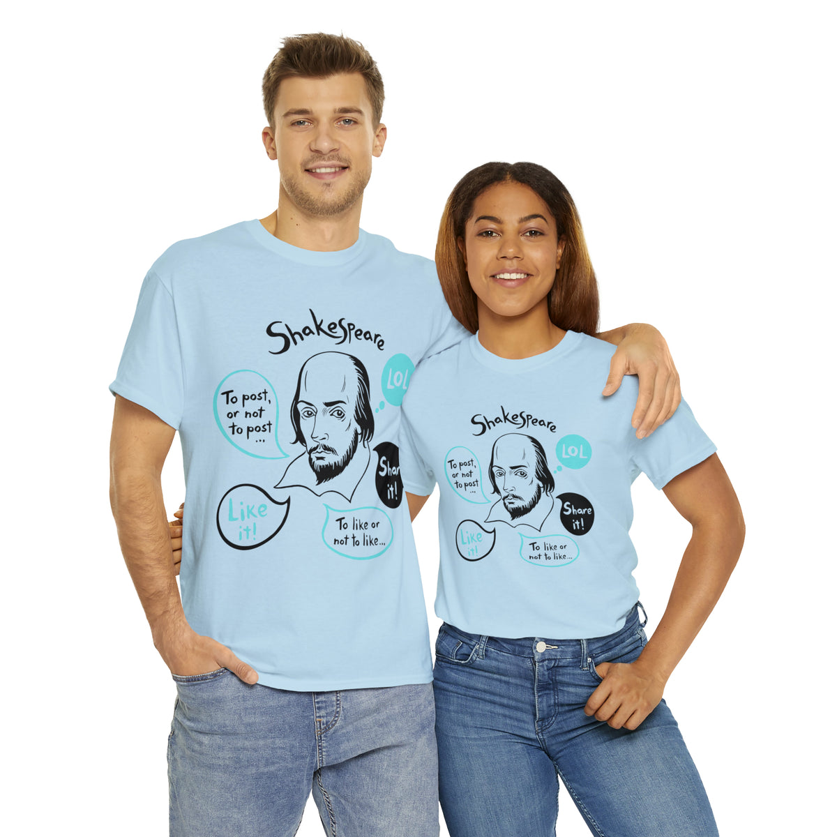 21st Century SHAKESPEARE  (light) - Unisex Heavy Cotton Tee