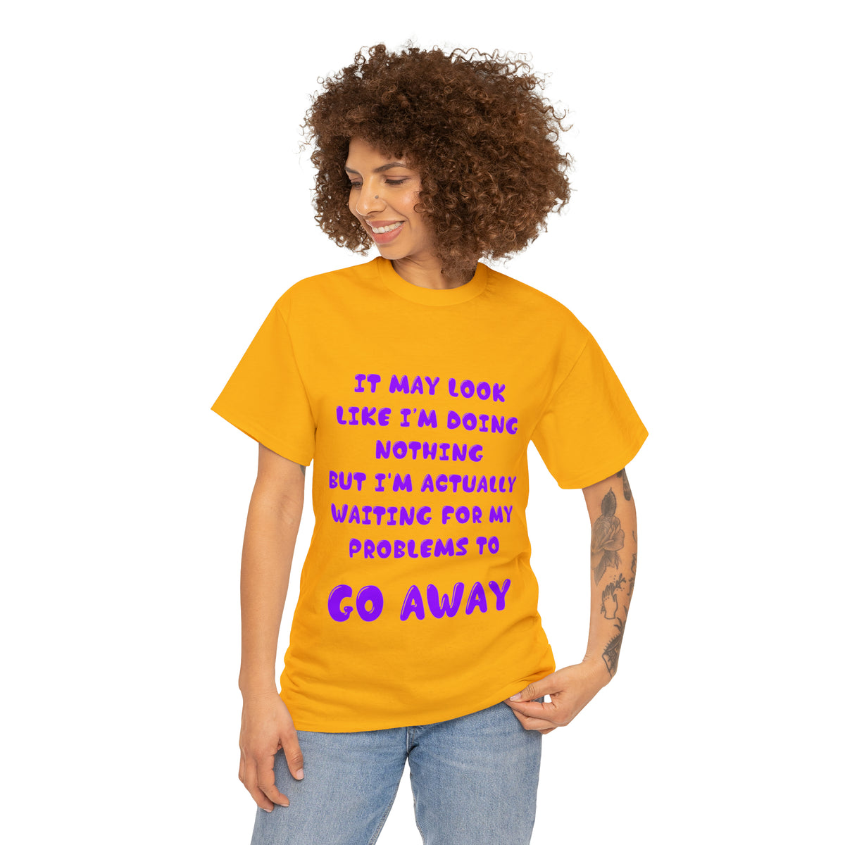 It May Look Like I'm Doing Nothing...  - Unisex Heavy Cotton Tee - AUS