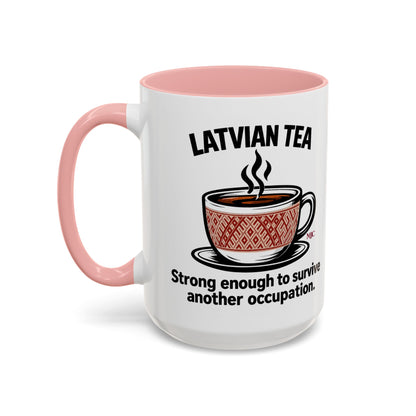 Latvian Tea Mug | Latvian Heritage & Humour Gift | BalticAF