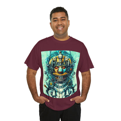 CYBERPUNK STEAMPUNK AUTON - Airt on a Shirt  - Unisex Heavy Cotton Tee - AUS