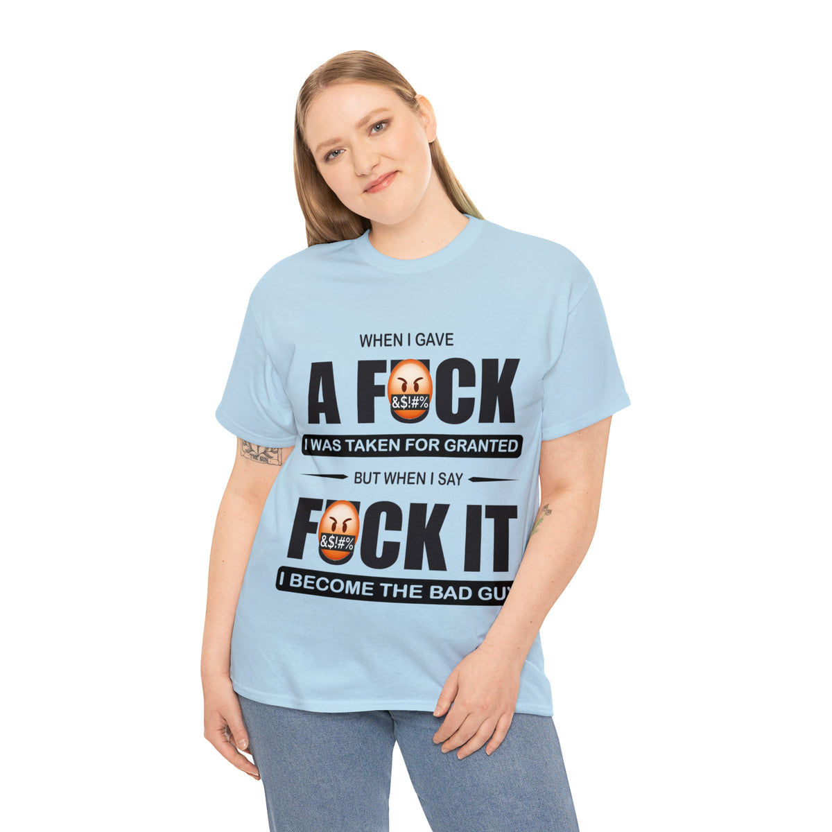 WHEN I GAVE A F***  - Funny Unisex Heavy Cotton Tee - AUS