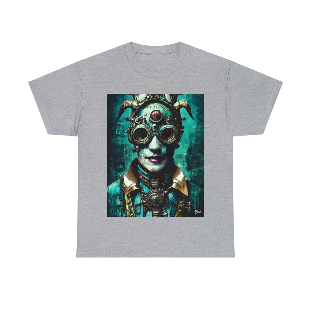 CYBER-STEAMPUNK LORD - Airt on a Shirt  - Unisex Heavy Cotton Tee - AUS
