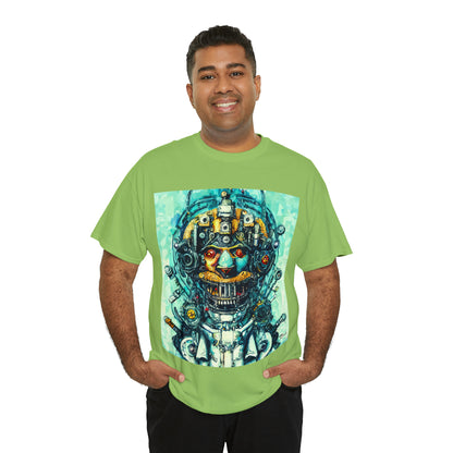CYBERPUNK STEAMPUNK AUTON - Airt on a Shirt  - Unisex Heavy Cotton Tee - AUS