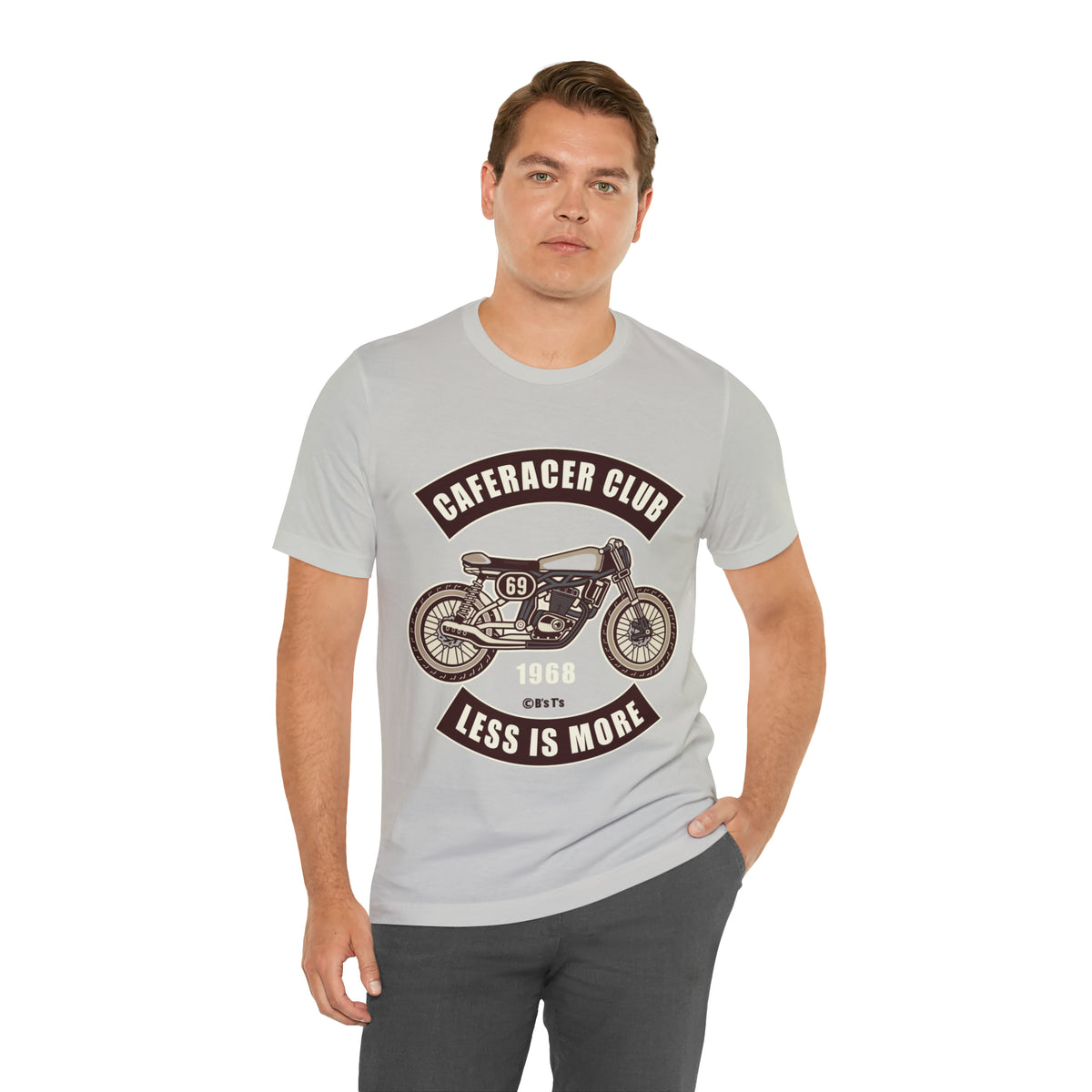 CAFE RACE CLUB Less is More - Unisex Jersey Short Sleeve Tee