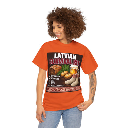 Latvian Survival Kit T-Shirt | Funny Latvian Gift | BalticAF